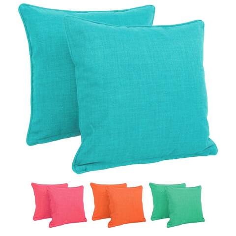 Blazing Needles 17-inch All-Weather Throw Pillow (Set of 2)