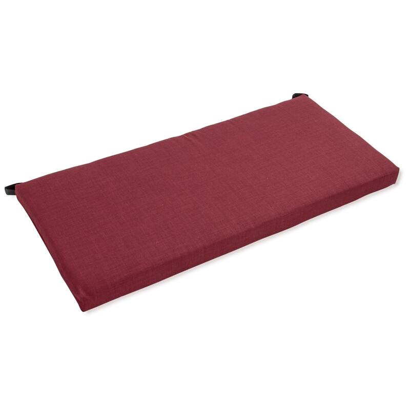 42-inch Solid All-Weather Bench Cushion - Merlot