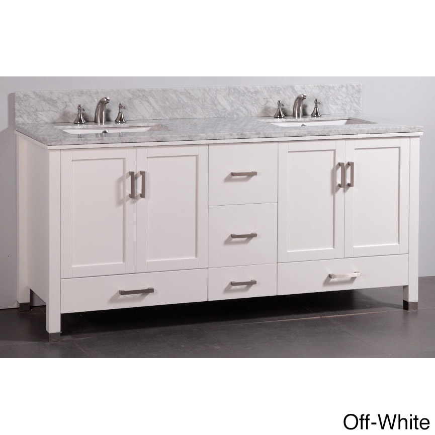 Mable top 72 inch Double Sink Bathroom Vanity And Dual Matching Mirrors