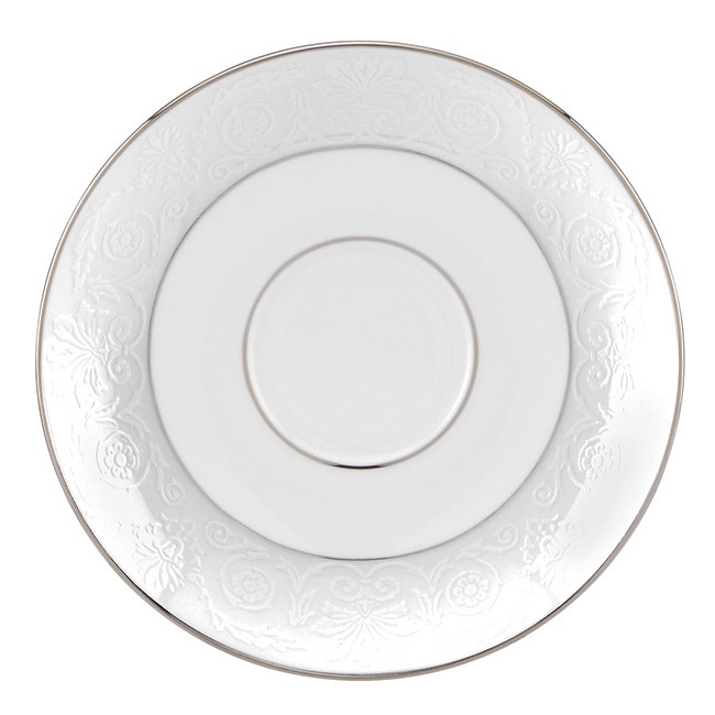 Lenox White And Platinum Artemis Saucer