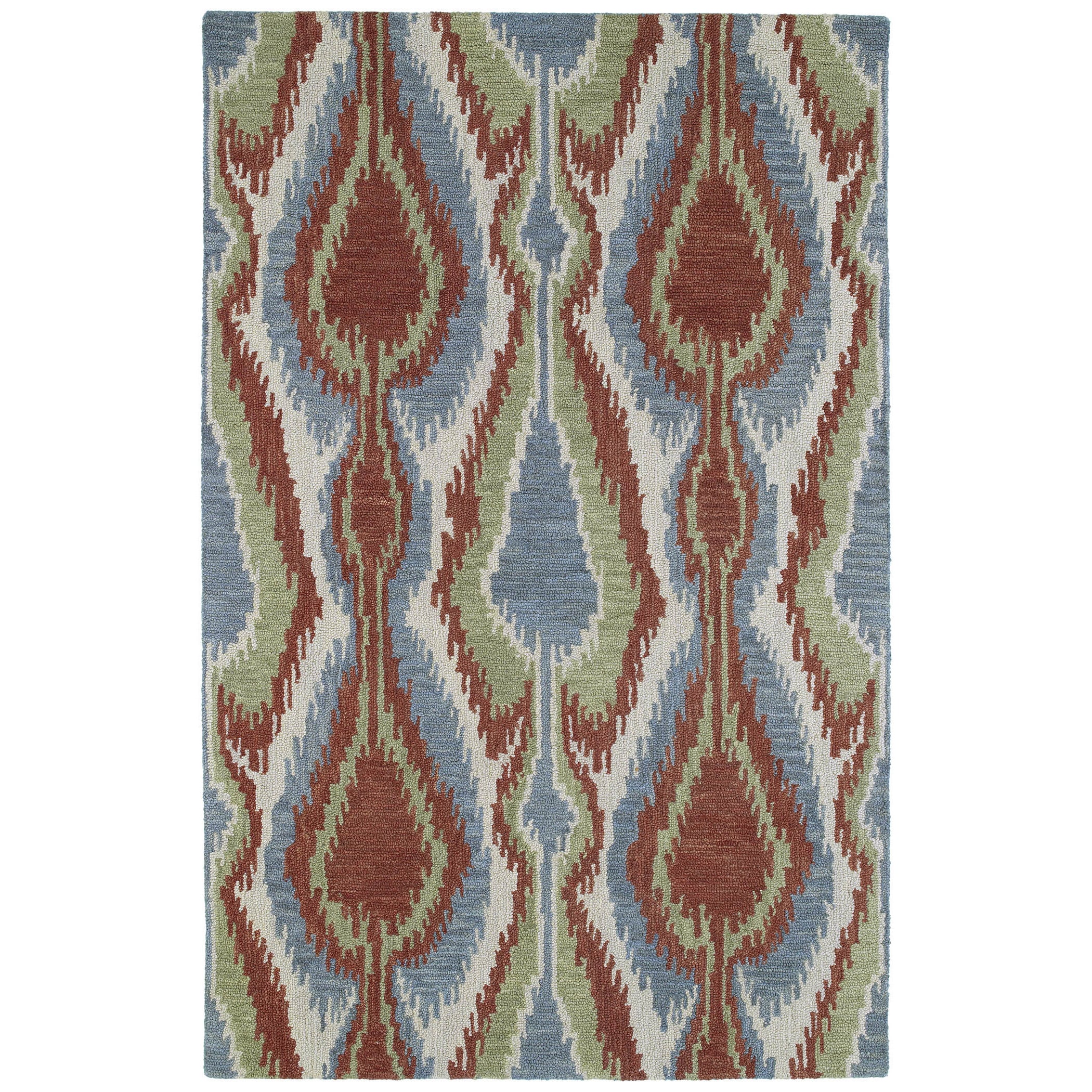 Retreat Multi Ikat Hand Tufted Wool Rug (30 X 50)