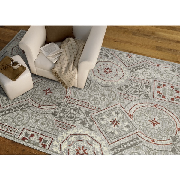 Felicity Grey Hand Tufted Wool Rug - 8' x 11'