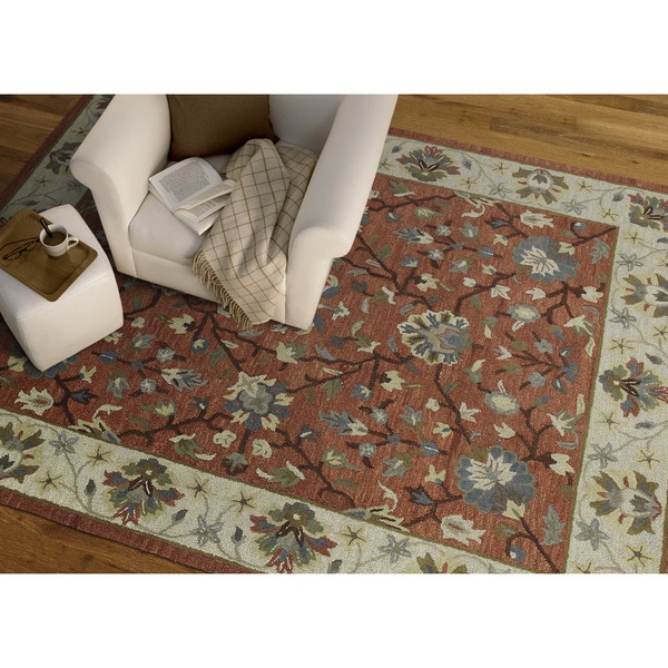 Felicity Comfort Salmon Hand Tufted Wool Rug - 7'6 x 9'
