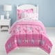 preview thumbnail 3 of 6, Dream Factory Butterfly Dots Pink 7-piece Bed in a Bag with Sheet Set