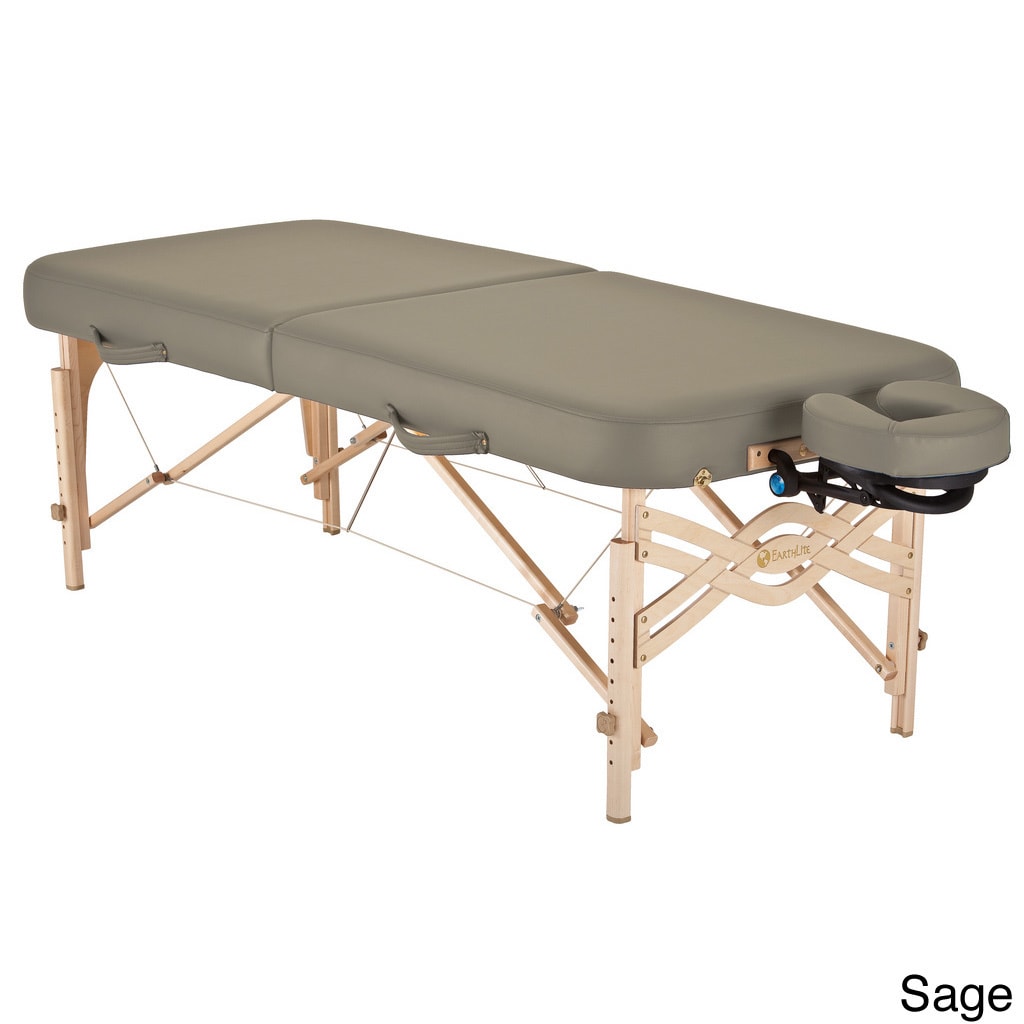 Earthlite Spirit Half Reiki / Half Standard Panel 32 inch Portable Massage Table Package With Flex rest