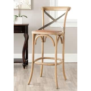 Country Counter Bar Stools For Less Safavieh 30 7 Inch Eleanor Weathered Oak Bar Stool
