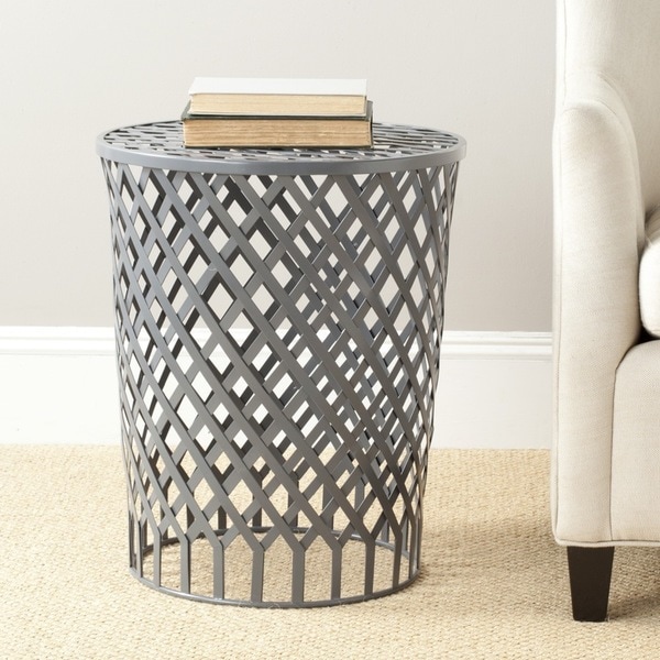 Safavieh Thor Welded Grey Epoxy Iron Strips Stool