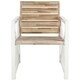 preview thumbnail 2 of 3, SAFAVIEH Irina White Frame/ Oak Seat Arm Chairs (Set of 2)