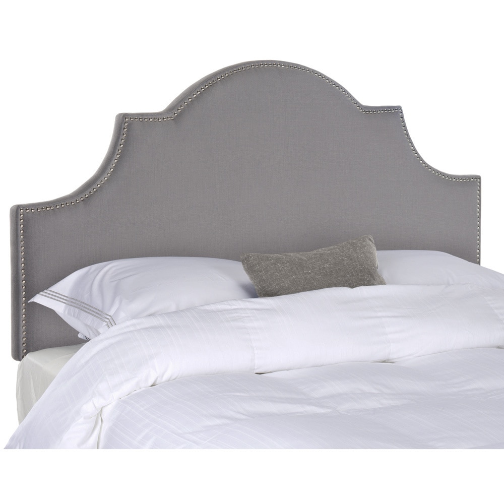 Safavieh Safavieh Hallmar Arctic Grey Arched Headboard (queen) Grey Size Queen