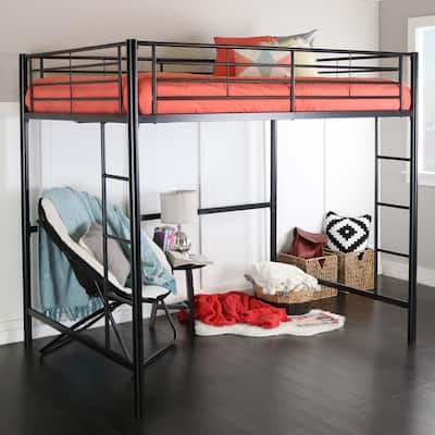 Middlebrook Abner Black Metal Full Size Loft Bed