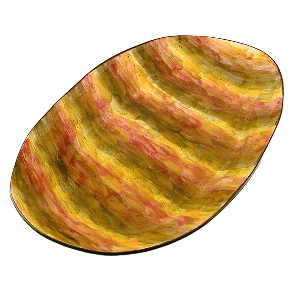 Handmade Tortoise Shell Oval Serving Platter (Italy)