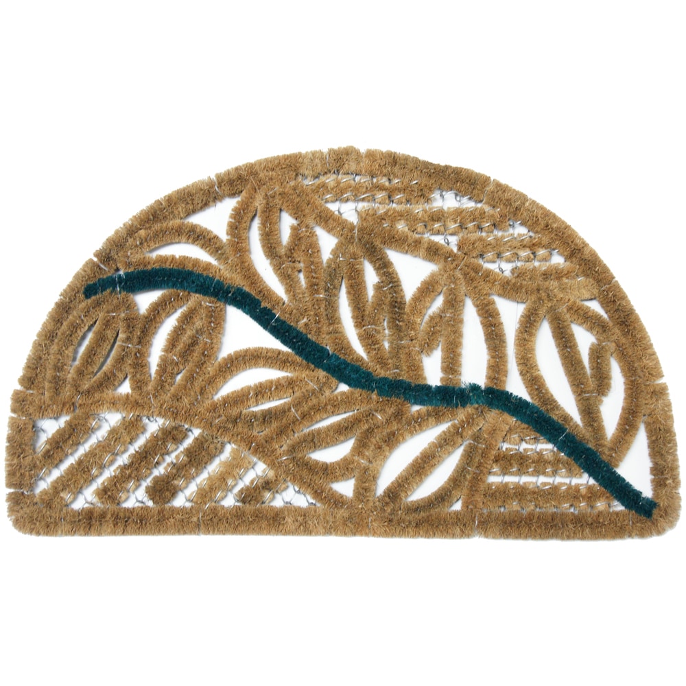 Rubber cal Tivoli Half moon Coir Doormat (18 X 30)