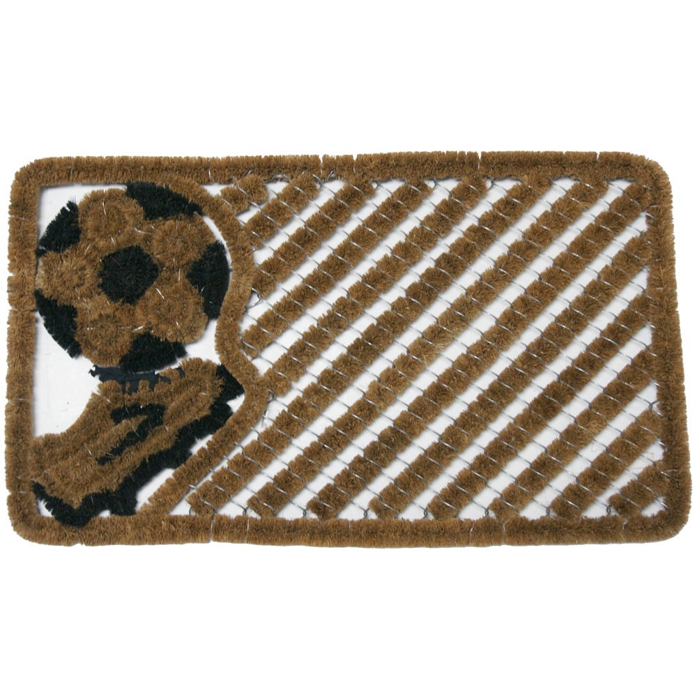 Rubber cal Soccer Fan Cocomats Door Mat (18 X 30)