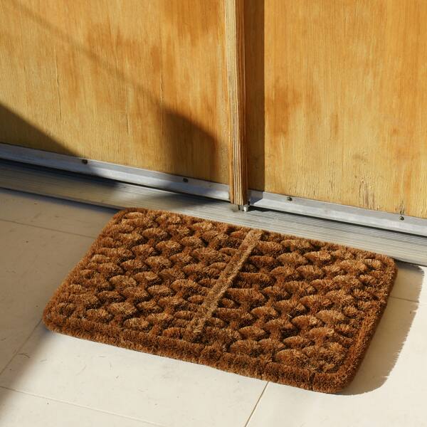 Better Trends Coir Door Mat 100% Natural Jute 18 inch x 30 inch Rectangle, Cat Home