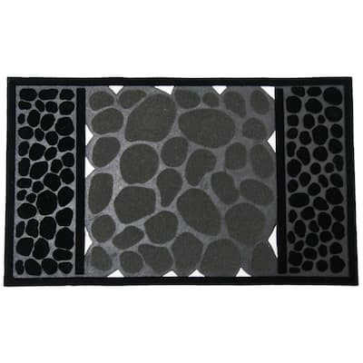 Rubber-Cal 'River Rocks' Rubber Doormat (18 x 30)