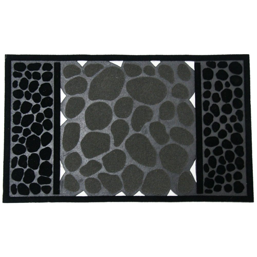 Rubber cal River Rocks Rubber Doormat (18 X 30)