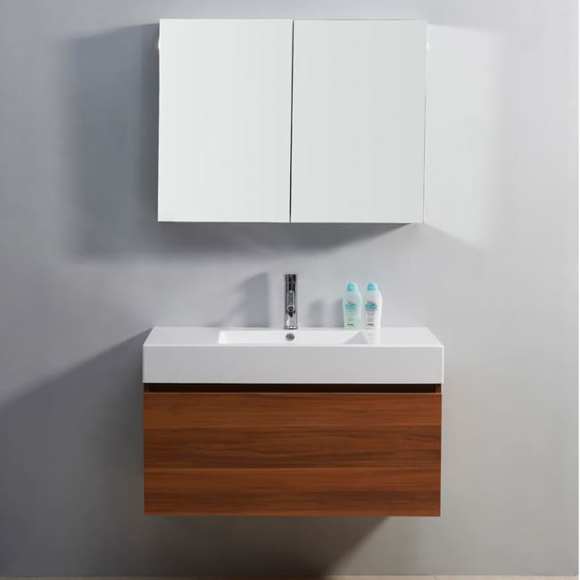 Virtu USA Zuri 39-Inch Single Sink Bathroom Vanity Set - Bed Bath