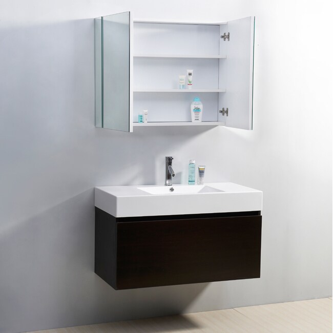 URI商品 Virtu USA Zuri 39-Inch Single Sink Bathroom Vanity Set - Bed Bath