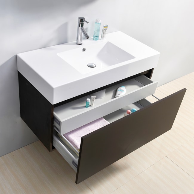 URI商品 Virtu USA Zuri 39-Inch Single Sink Bathroom Vanity Set - Bed Bath