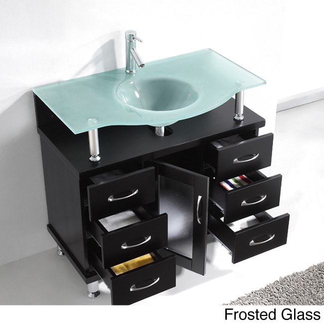 Virtu Usa Vincente 36 inch Single Sink Bathroom Vanity Set