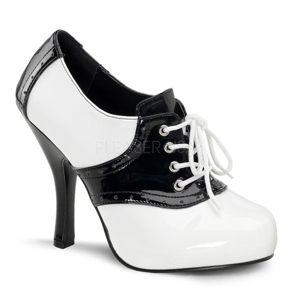 Shop Funtasma Women's 'Saddle-48' Black/ White Oxford Pumps - Free ...