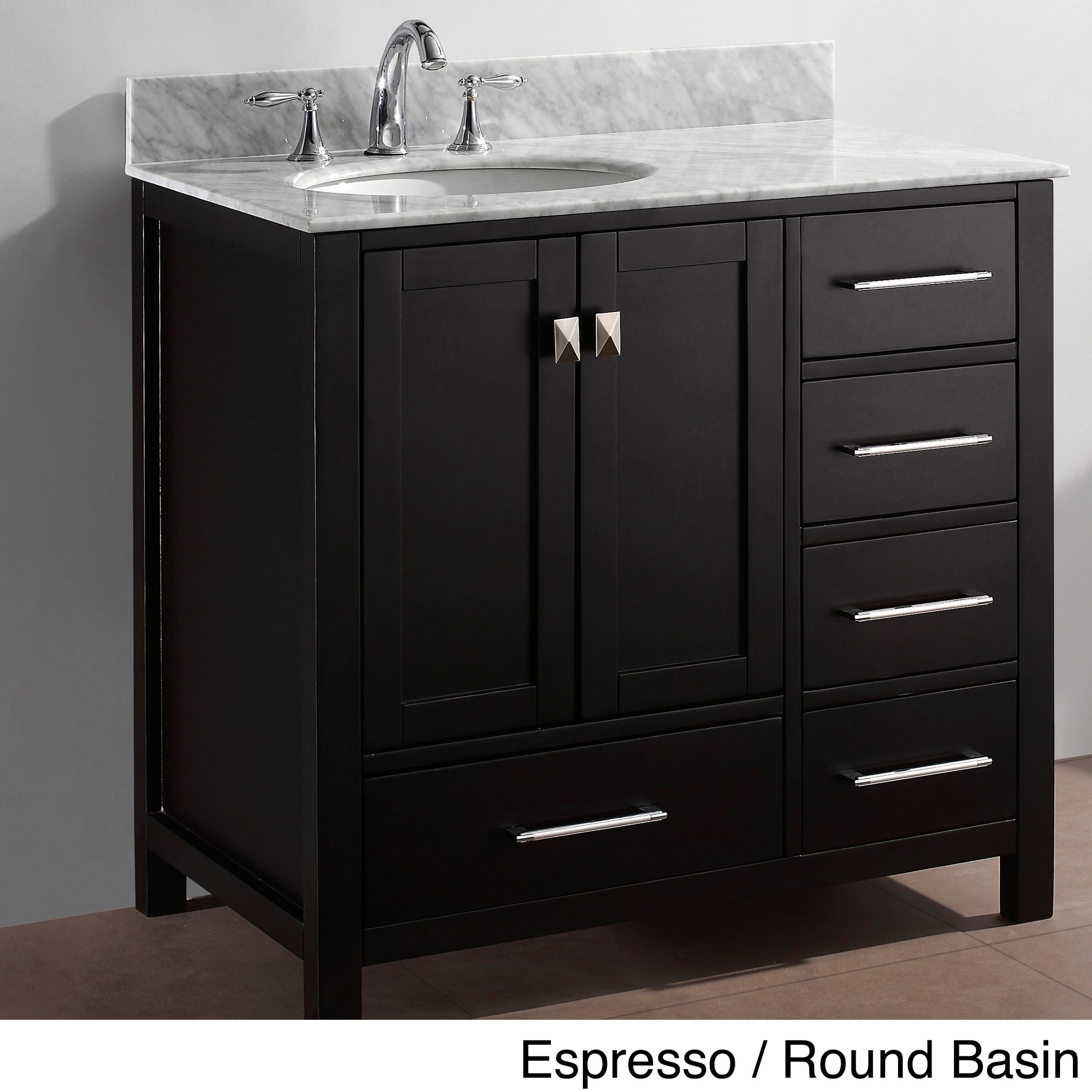 Virtu Usa Caroline Avenue 36 inch Single sink Bathroom Vanity Set