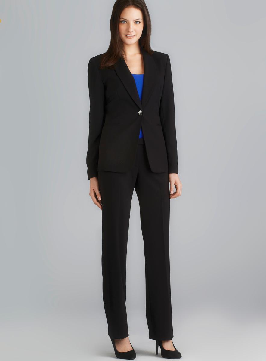 Calvin Klein One Button Shawl Collar Pant Suit