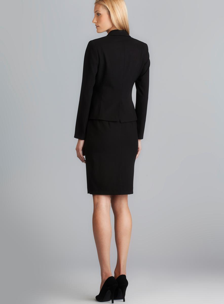 Calvin Klein One Button Zipper Detail Skirt Suit - 15626346 - Overstock ...