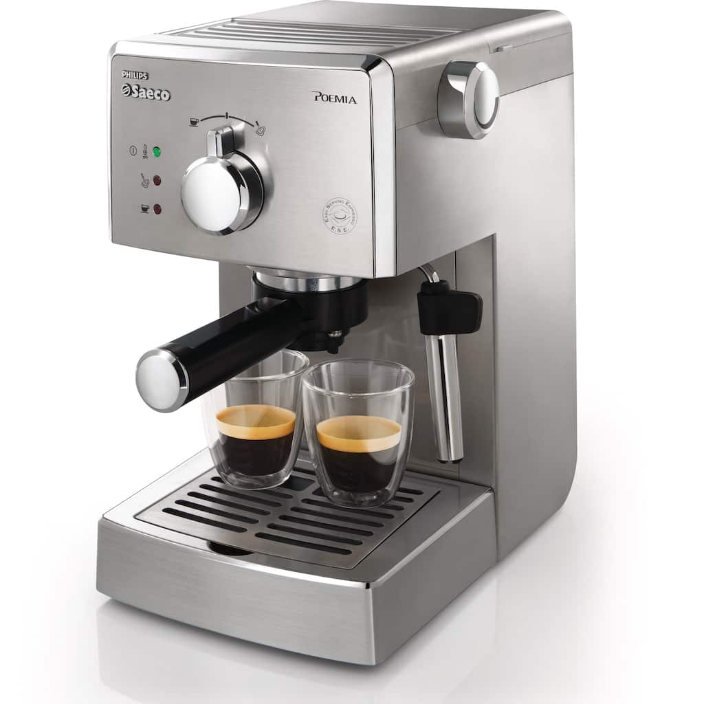 Saeco HD8327/47 Brushed Stainless Poemia Manual Espresso Machine