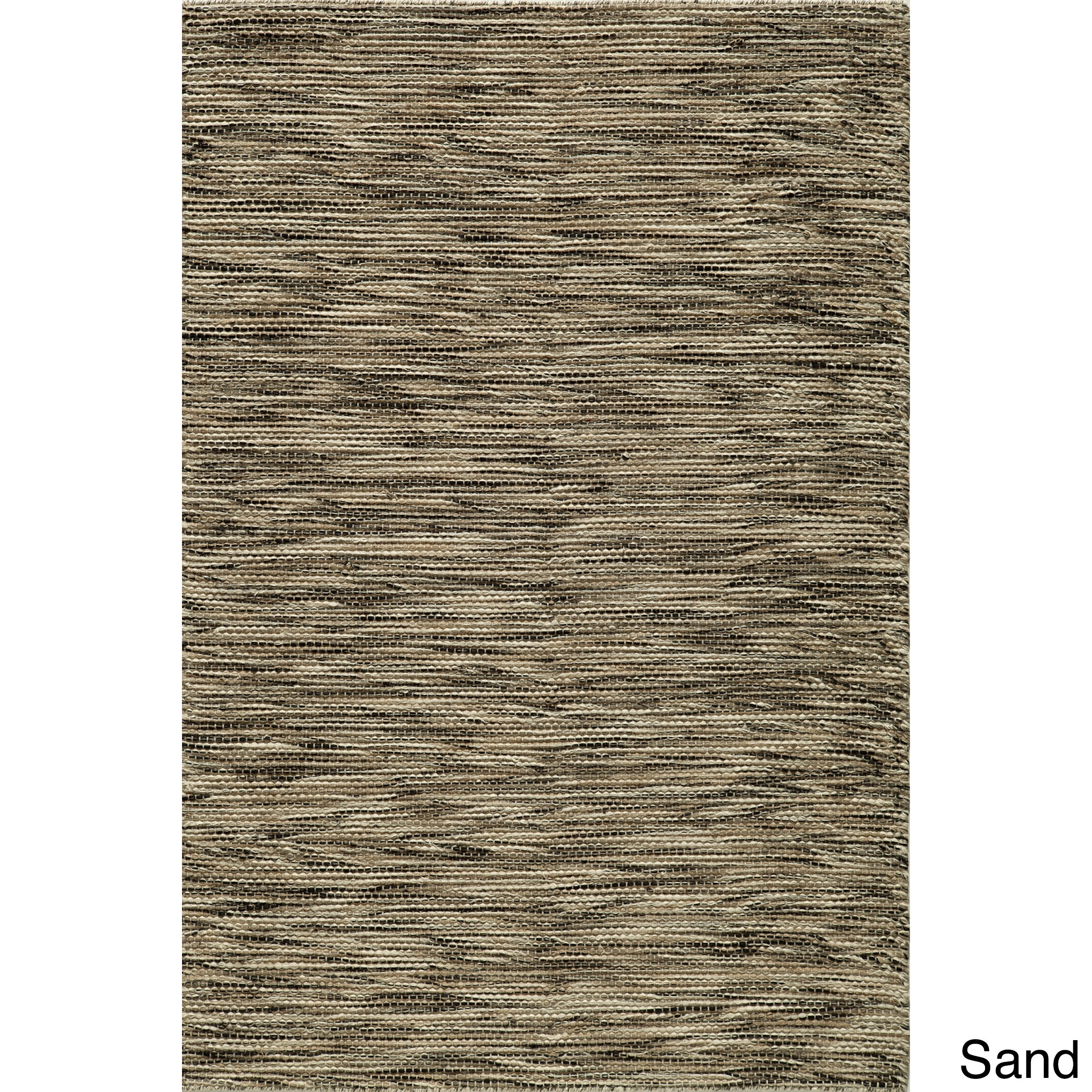 Hand woven Sorrel Wool Rug (5 X 8)