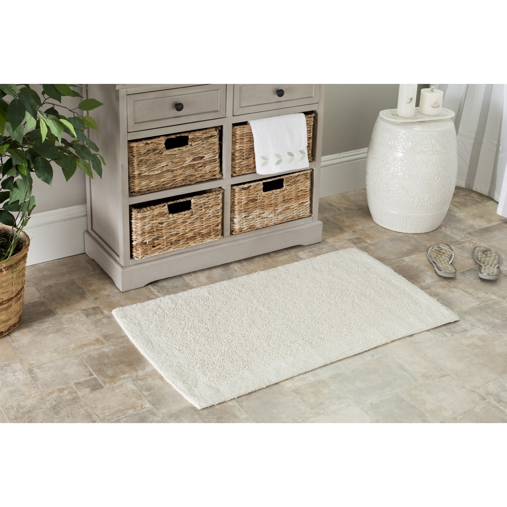 plush bathroom mats