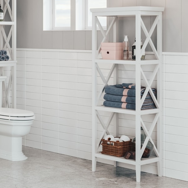 bathroom towel storage rack