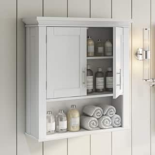 RiverRidge Somerset Collection Two-Door Wall Cabinet, White