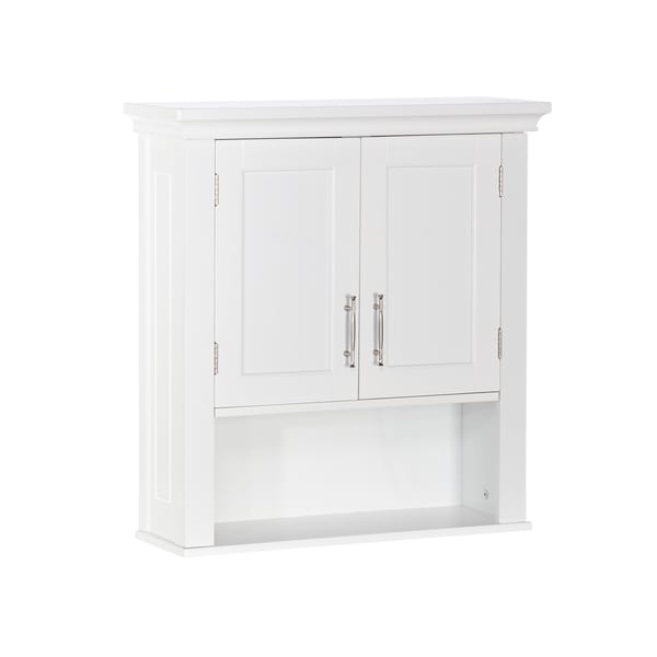 RiverRidge Somerset Collection Two-Door Wall Cabinet, White - N/A