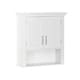 RiverRidge Somerset Collection Two-Door Wall Cabinet, White - Thumbnail 1