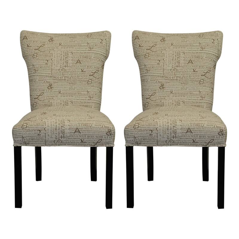 Bella Newsletter Dining Chair - Black - Black Finish - Dining Chairs