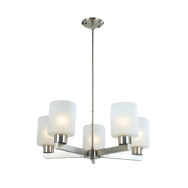 Cobalt 5 light Brushed Nickel Chandelier