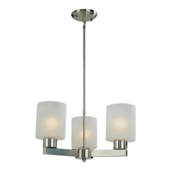 Cobalt 3 light Nickel Chandelier Z Lite Chandeliers & Pendants