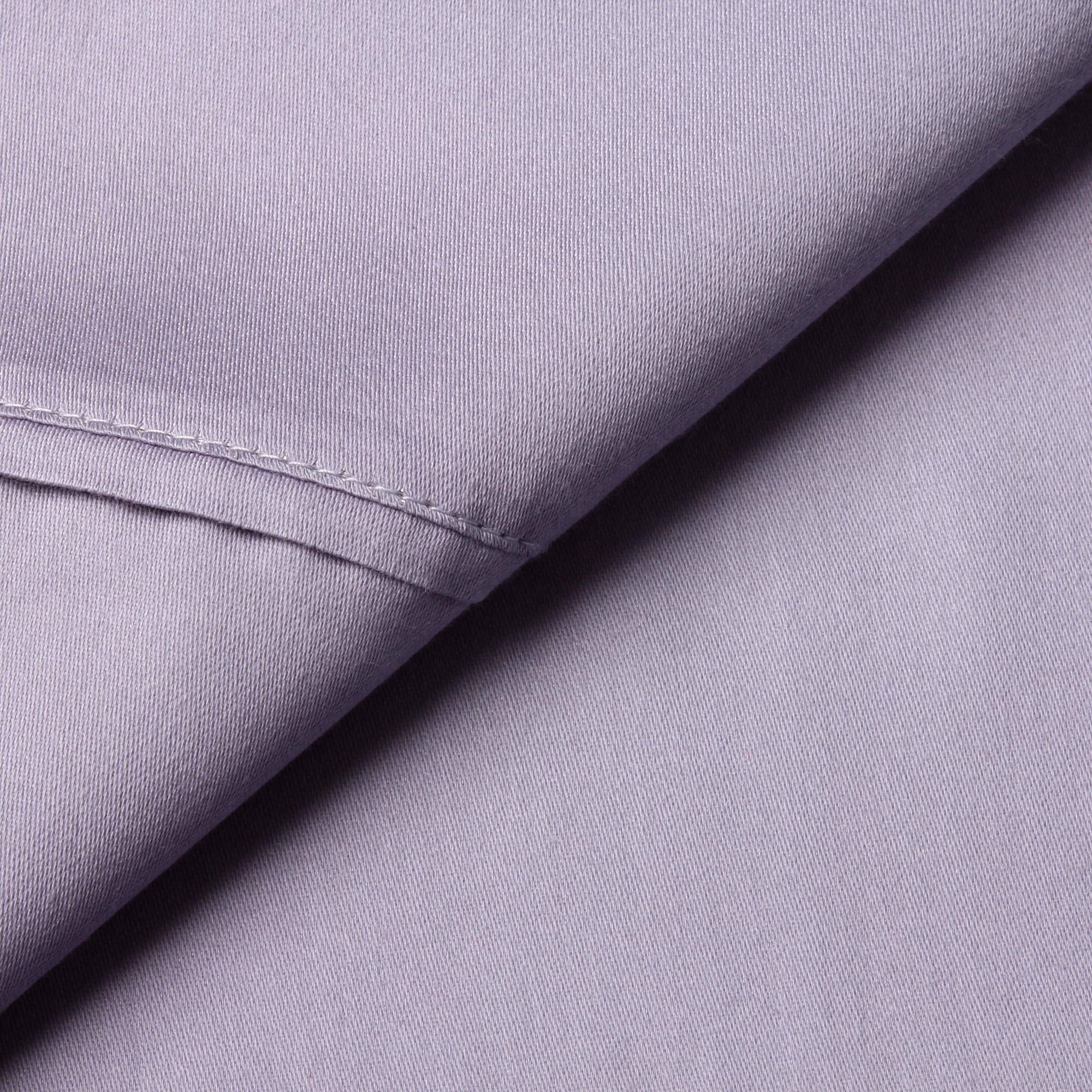 Elite Home Products Concierge Collection 500 Thread Count Cotton Rich Solid Sheet Set Purple Size Queen