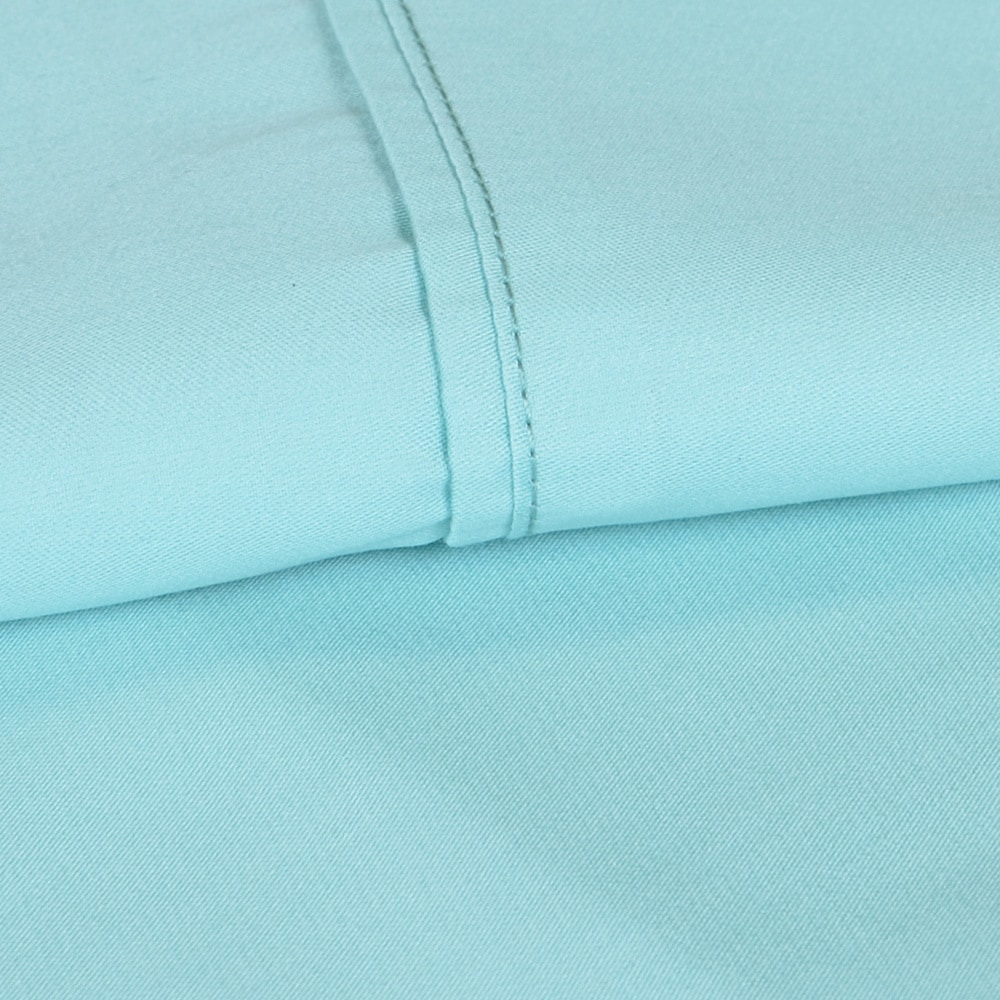 Brielle Brielle Tencel Lyocell Sateen Sheet Set Or Pillowcase Separates Blue Size Full