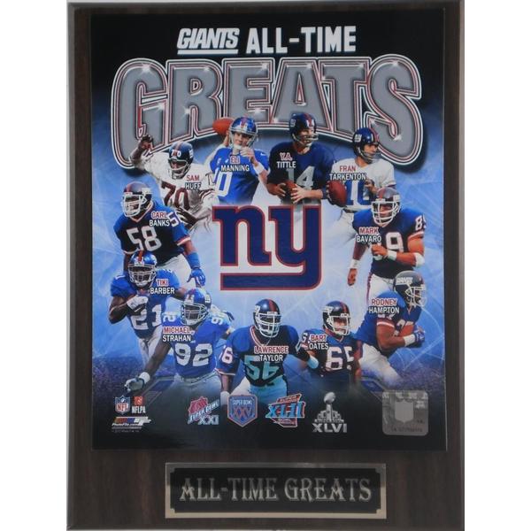 New York Giants All Time Greats Plaque