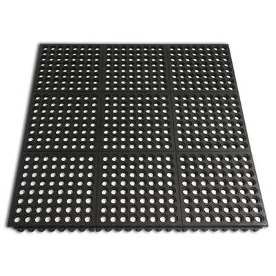 Rubber-Cal 'Dura-Chef Interlock' Anti-Fatigue Mats for Kitchen - 36" x 36"