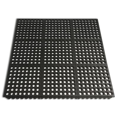 Rubber-Cal 'Dura-Chef Interlock' Anti-Fatigue Mats for Kitchen - 36" x 36"