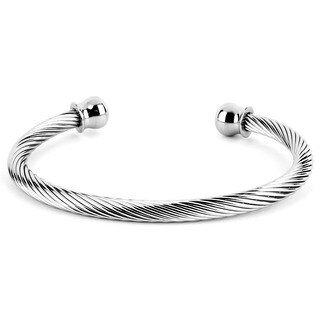 Top Product Reviews For Stainless Steel Cable Wire And Bed End Stainless Steel Cable Wire And Bed End Cuff Bracelet
