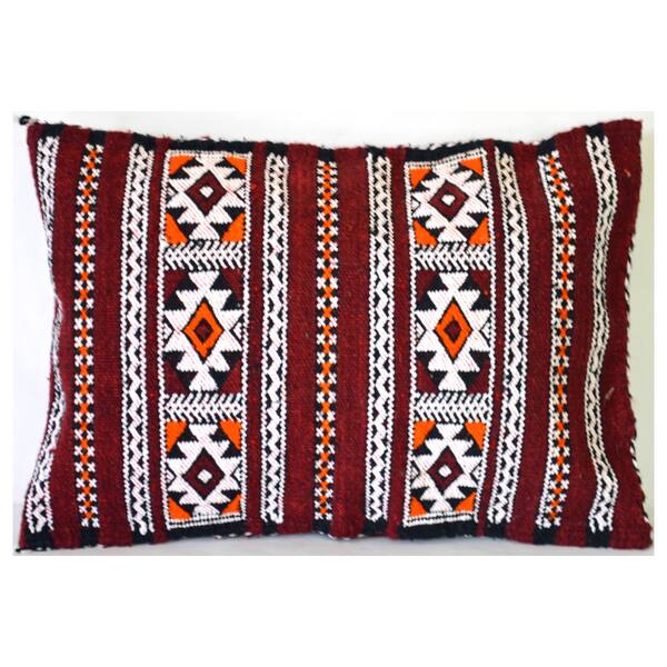 Pillow cover kilim,Berber design Moroccan handmade cushion,fluffy pillow