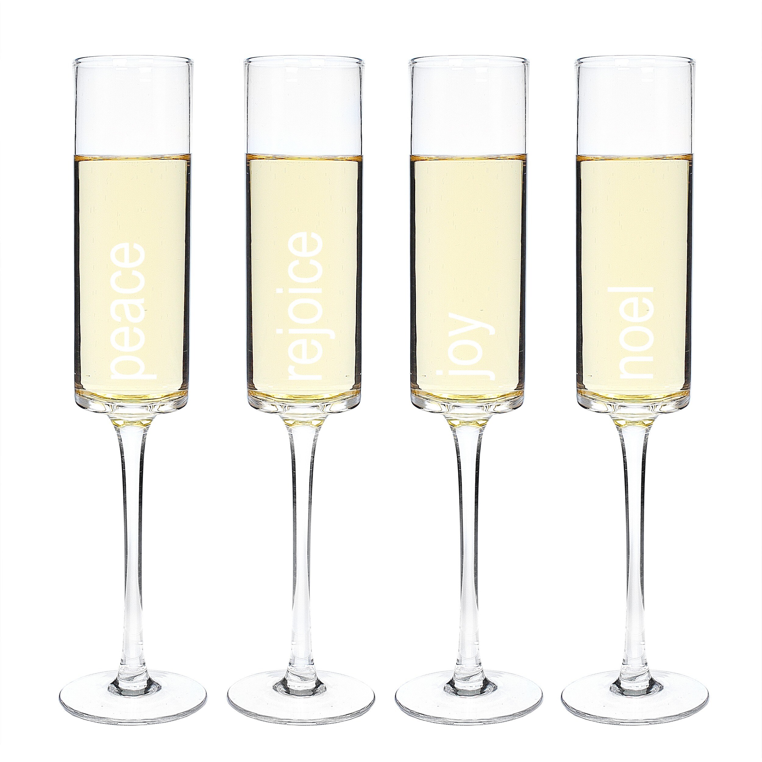 square shaped champagne flutes
