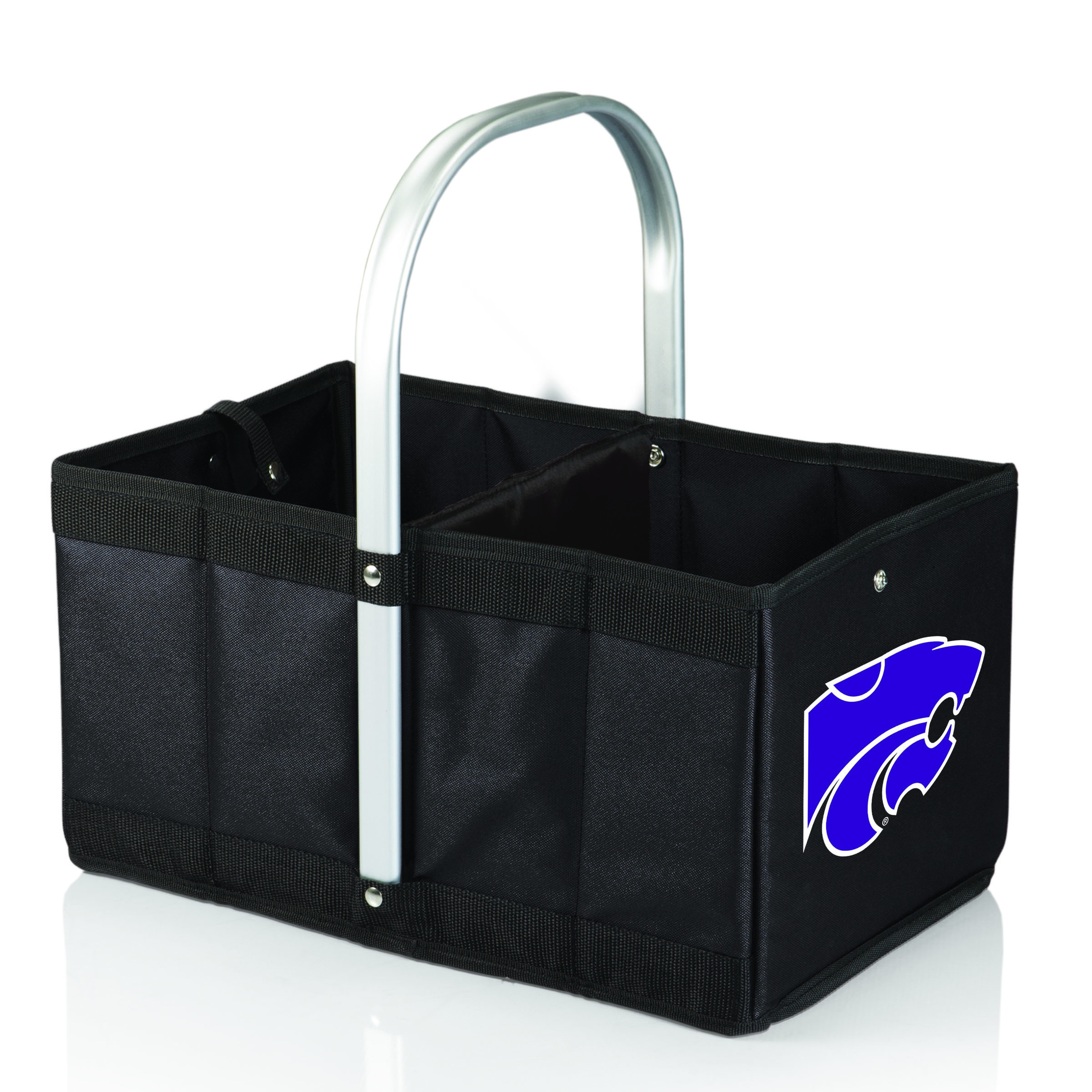 Kansas State Wildcats Black Canvas Basket