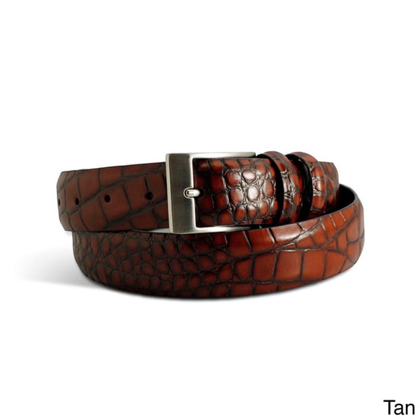 Marco LTD Men's Croc Leather Dress Belt Men's Belts