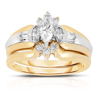 Two-Tone Wedding Rings - Complete Your Special Day - Overstock Shopping