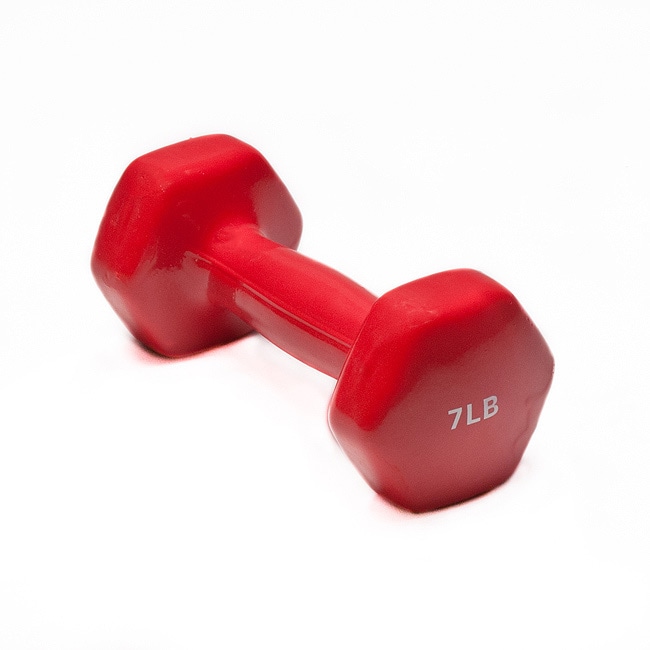 7 poud Vinyl Coated Dumbbells